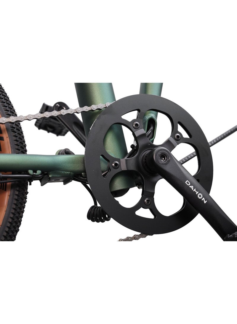 Dahon E-Hemingway Green Folding E-Bike | 20" Wheels, Samsung 36V Battery, Disc Brakes - Image 4
